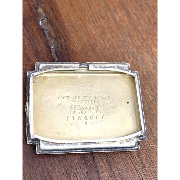 Longines Men's Watch 1940'S Vintage 9L Swiss Manual Wind Rectangular 10k GF Case - Picture 8 of 15